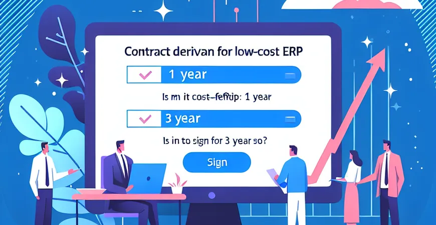 低成本 ERP 的合同年限：签 1 年还是 3 年更划算？